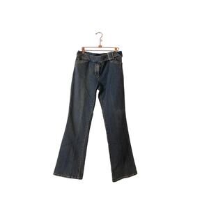 Y2k Kenneth Cole low rise belted dirty wash size 8